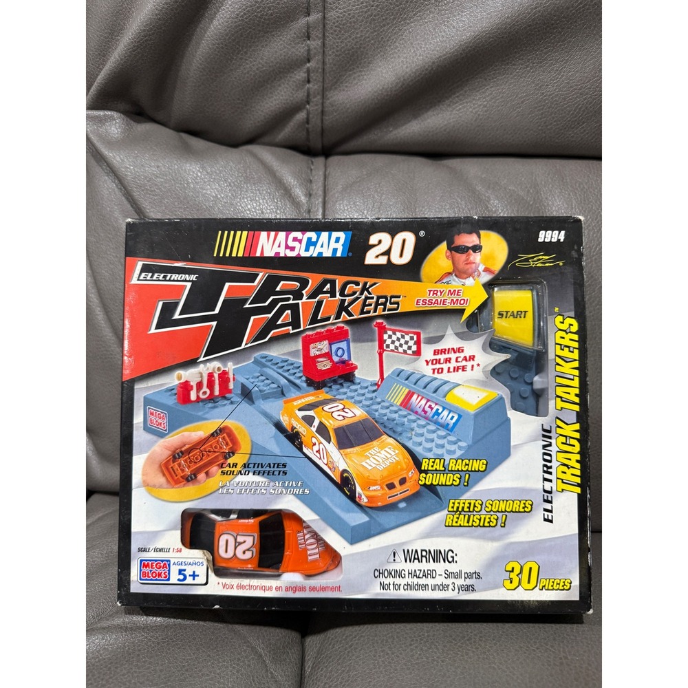 Mega Bloks NASCAR Electronic Track Talkers Tony Stewart 20 Home Depot‎ Set 9994